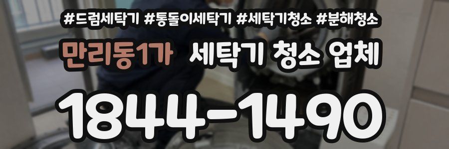 만리동1가 세탁기 청소 업체