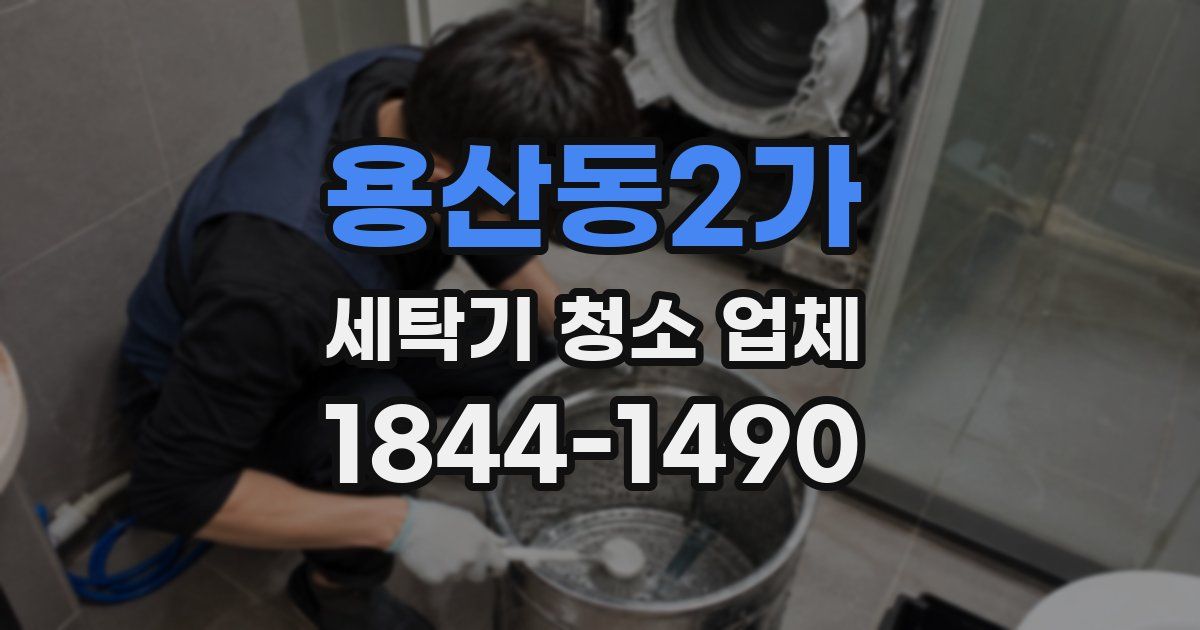 용산동2가 세탁기 청소 업체