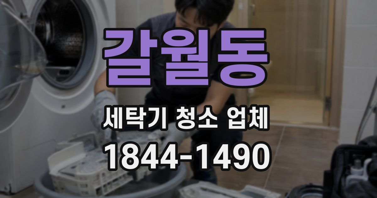 갈월동 세탁기 청소 업체