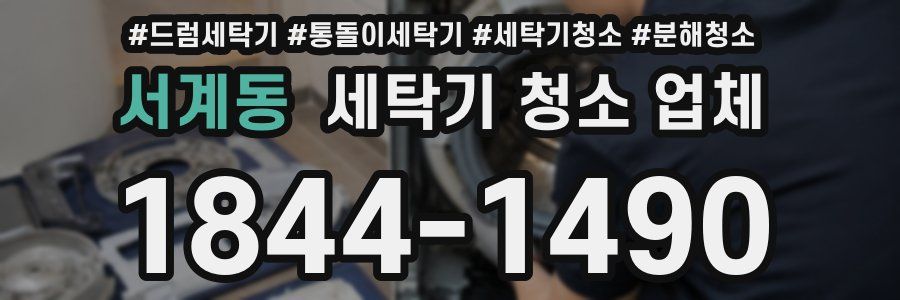 서계동 세탁기 청소 업체