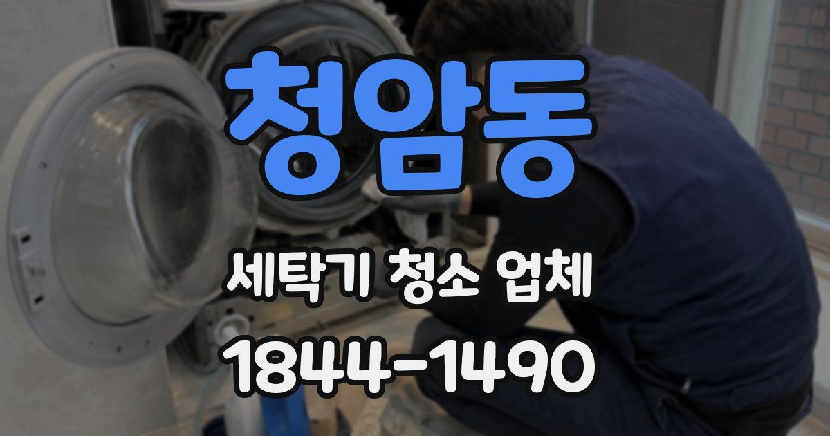 청암동 세탁기 청소 업체