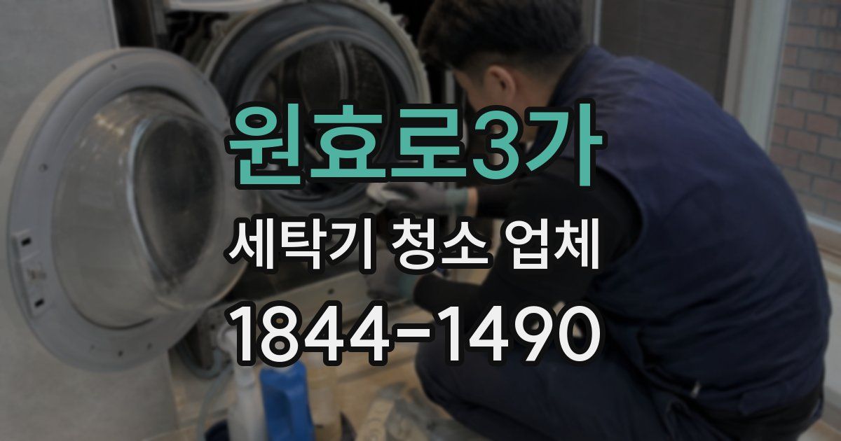 원효로3가 세탁기 청소 업체