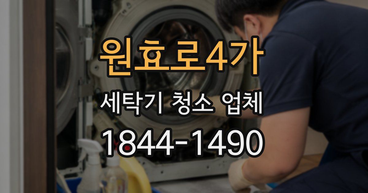 원효로4가 세탁기 청소 업체