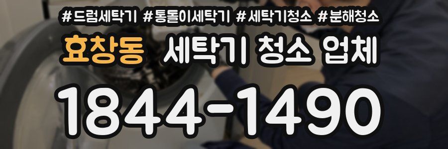 효창동 세탁기 청소 업체