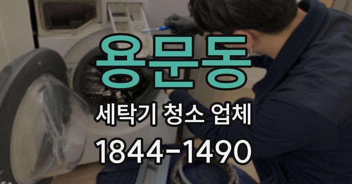 용문동 세탁기 청소 업체