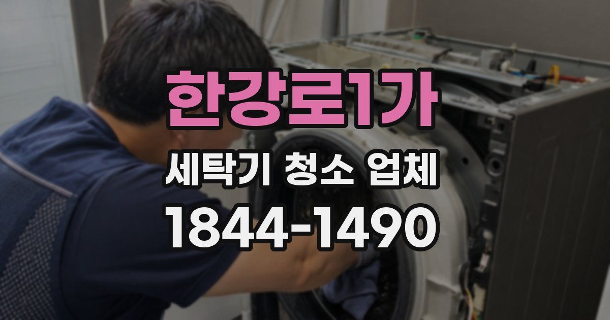 한강로1가 세탁기 청소 업체