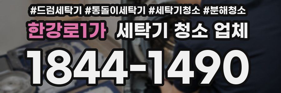 한강로1가 세탁기 청소 업체