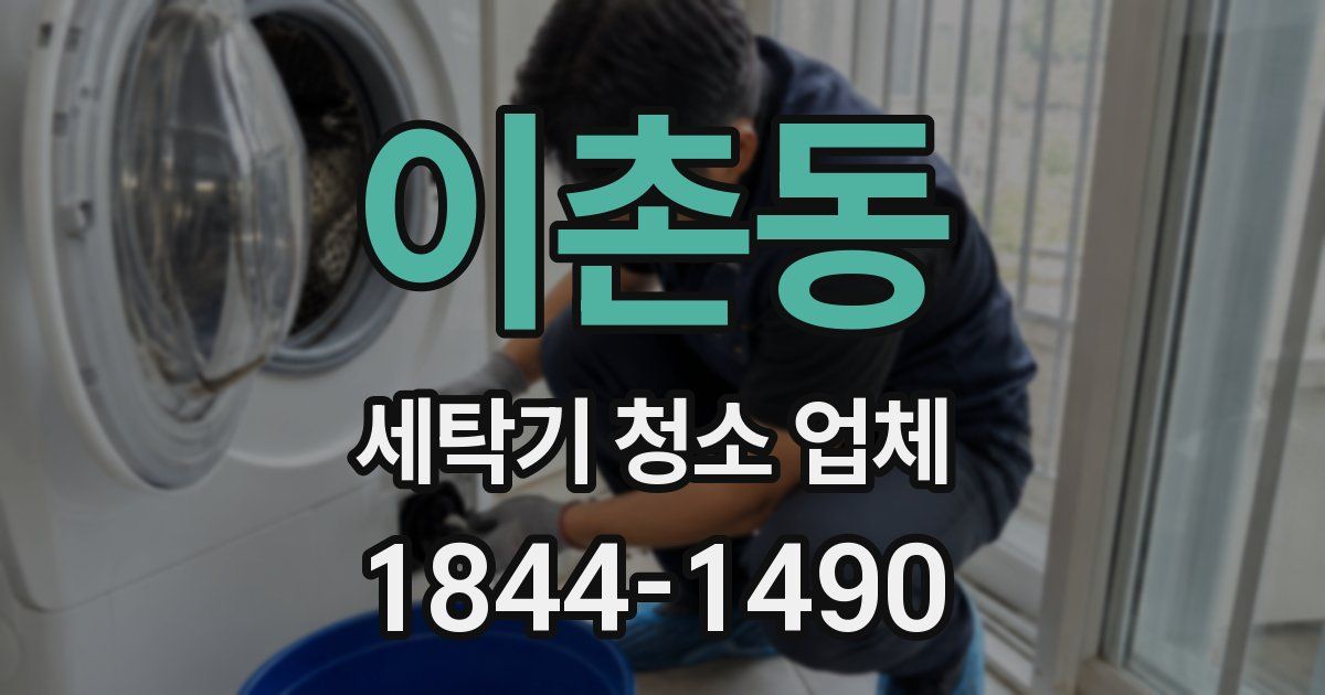 이촌동 세탁기 청소 업체