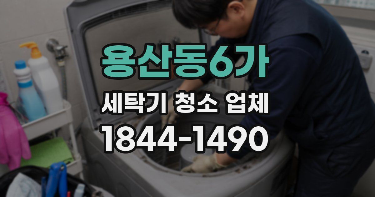 용산동6가 세탁기 청소 업체