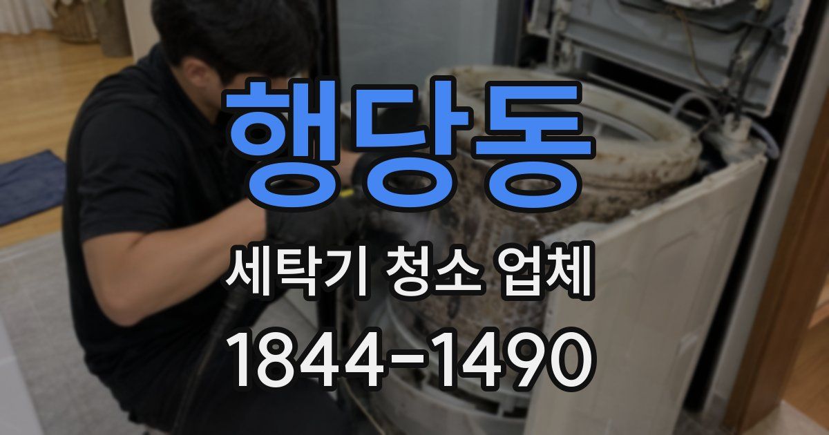 행당동 세탁기 청소 업체