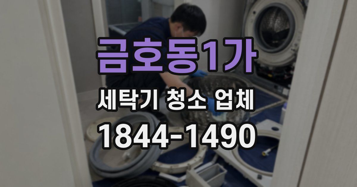 금호동1가 세탁기 청소 업체