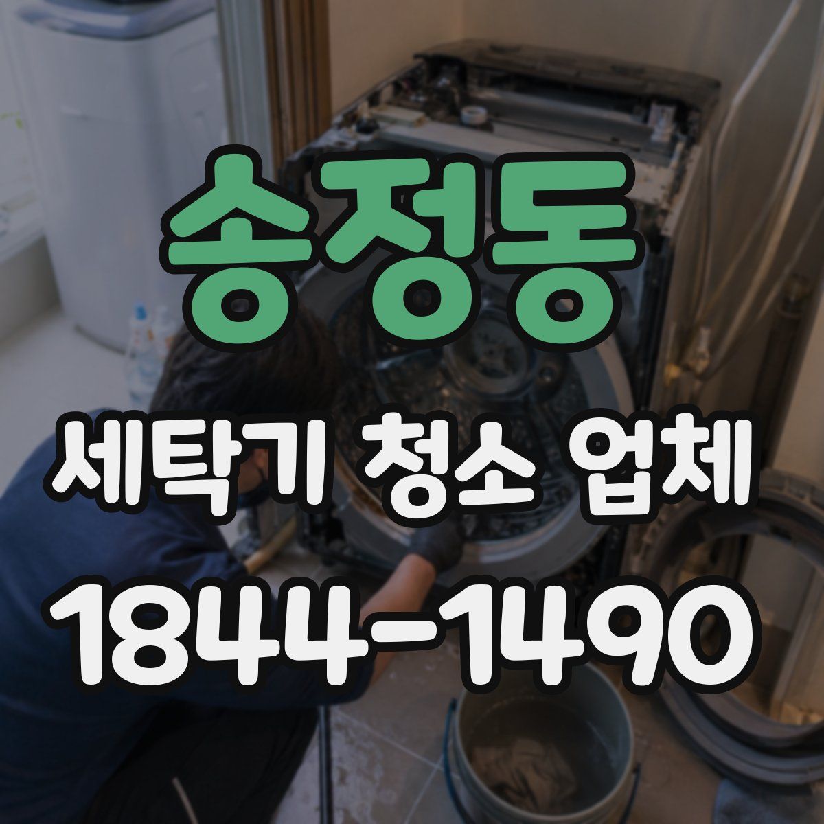 송정동 세탁기 청소 업체