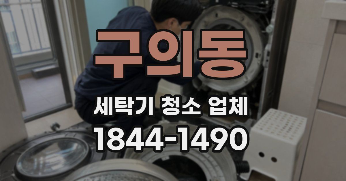 구의동 세탁기 청소 업체