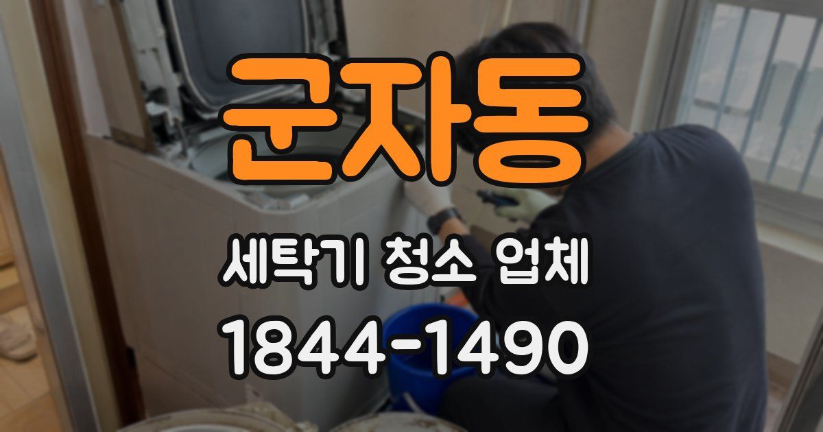 군자동 세탁기 청소 업체