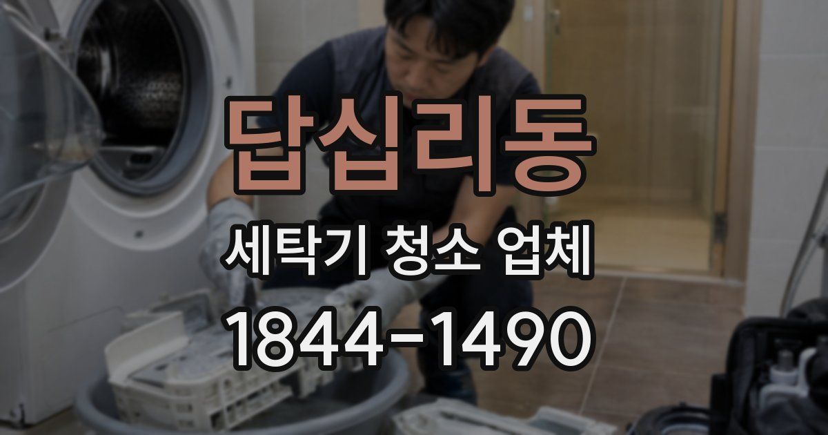 답십리동 세탁기 청소 업체