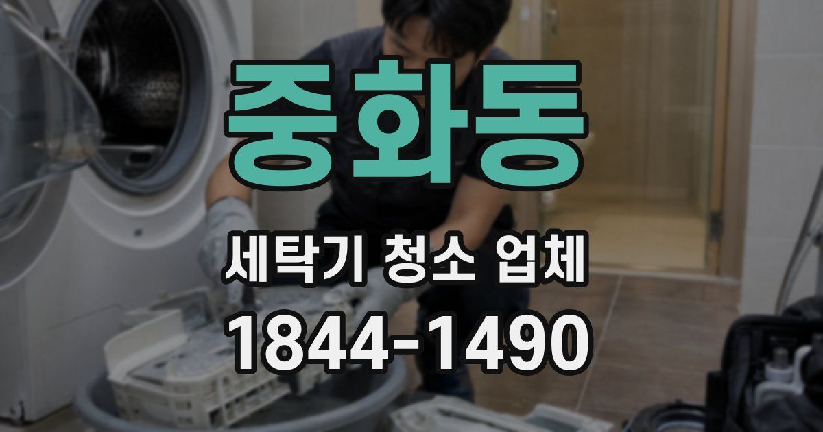 중화동 세탁기 청소 업체