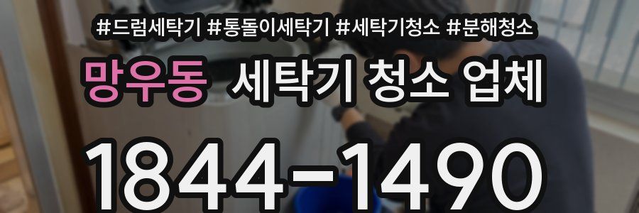 망우동 세탁기 청소 업체