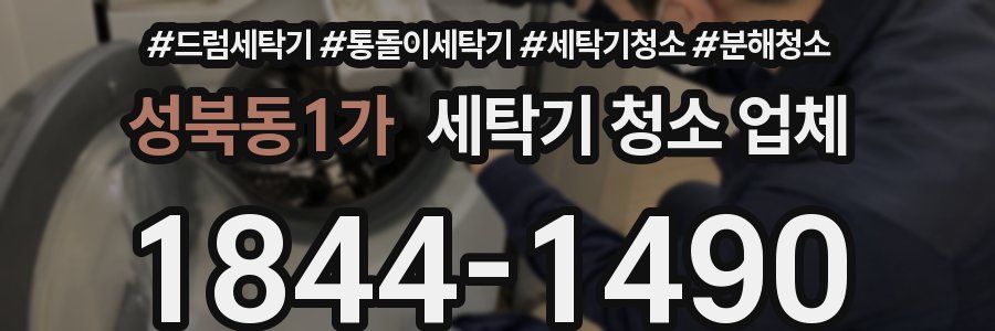 성북동1가 세탁기 청소 업체