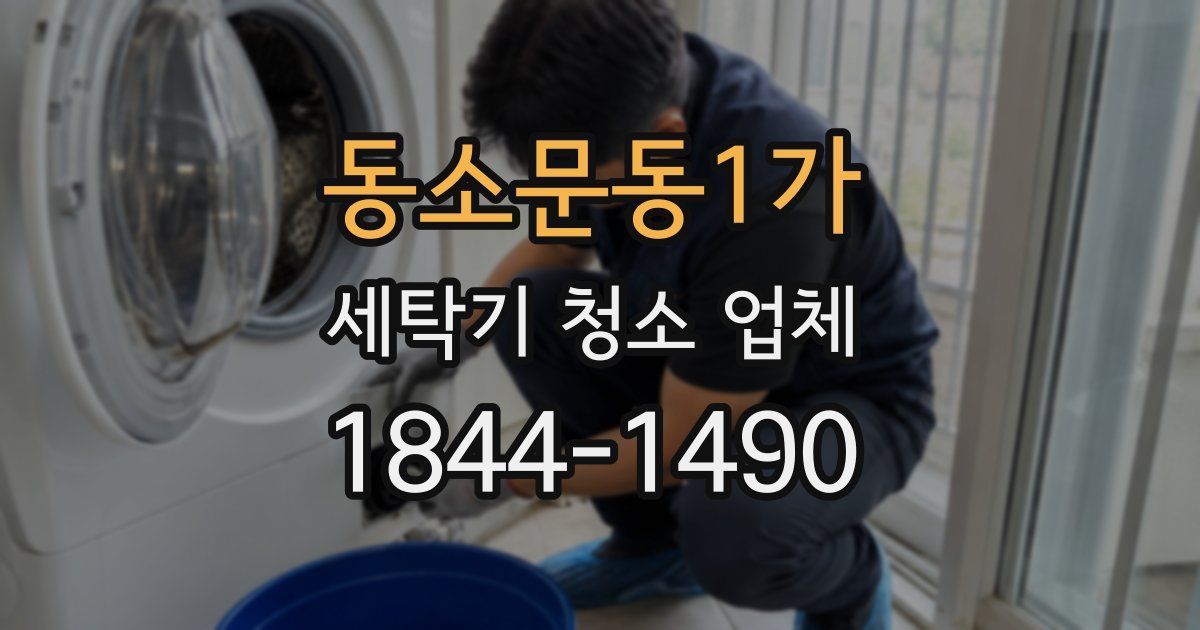 동소문동1가 세탁기 청소 업체