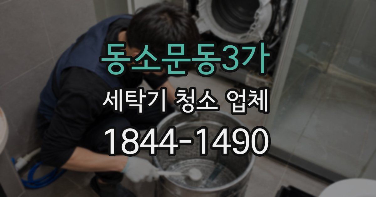 동소문동3가 세탁기 청소 업체