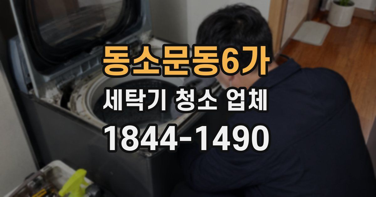 동소문동6가 세탁기 청소 업체