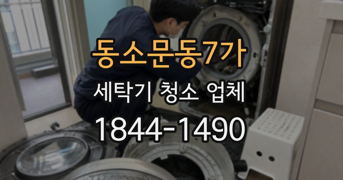 동소문동7가 세탁기 청소 업체
