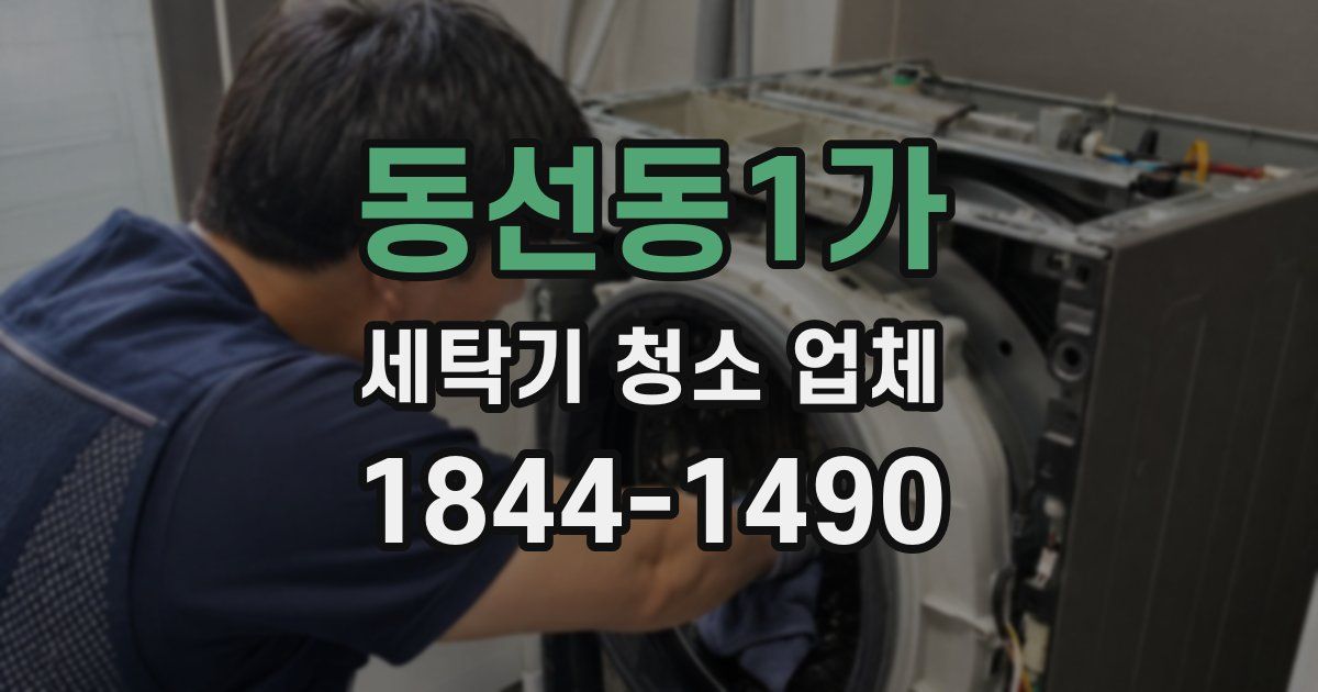 동선동1가 세탁기 청소 업체