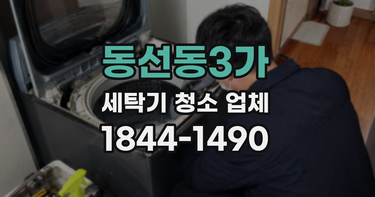 동선동3가 세탁기 청소 업체