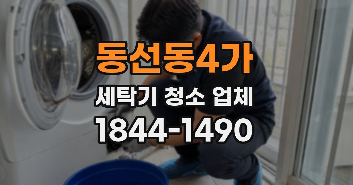 동선동4가 세탁기 청소 업체