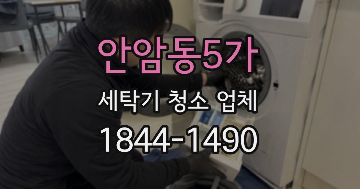 안암동5가 세탁기 청소 업체