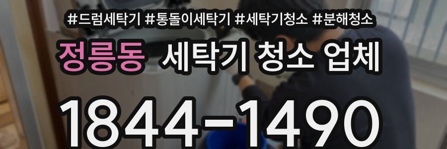 정릉동 세탁기 청소 업체
