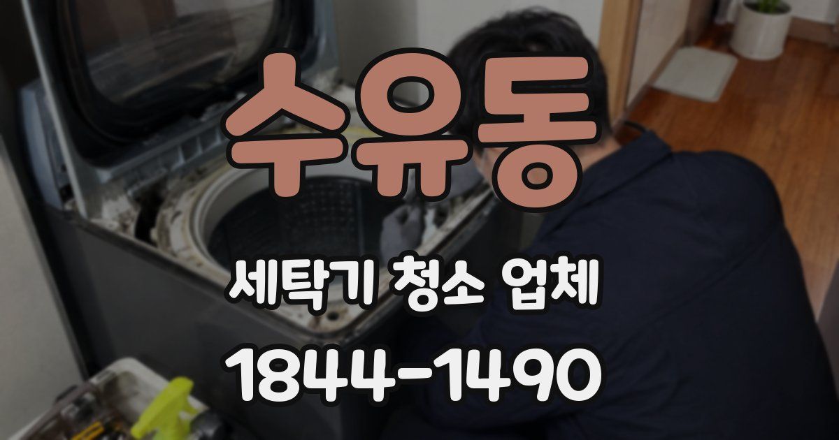 수유동 세탁기 청소 업체