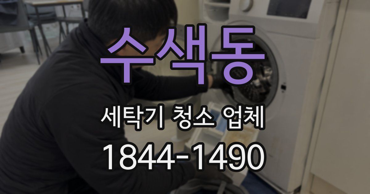 수색동 세탁기 청소 업체