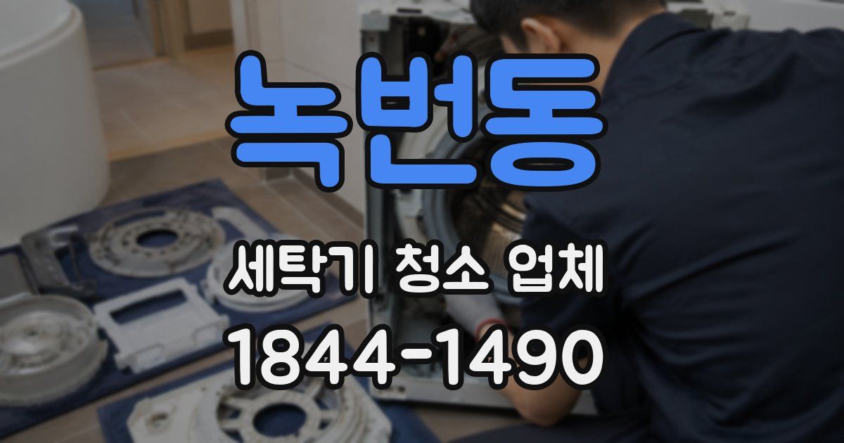 녹번동 세탁기 청소 업체