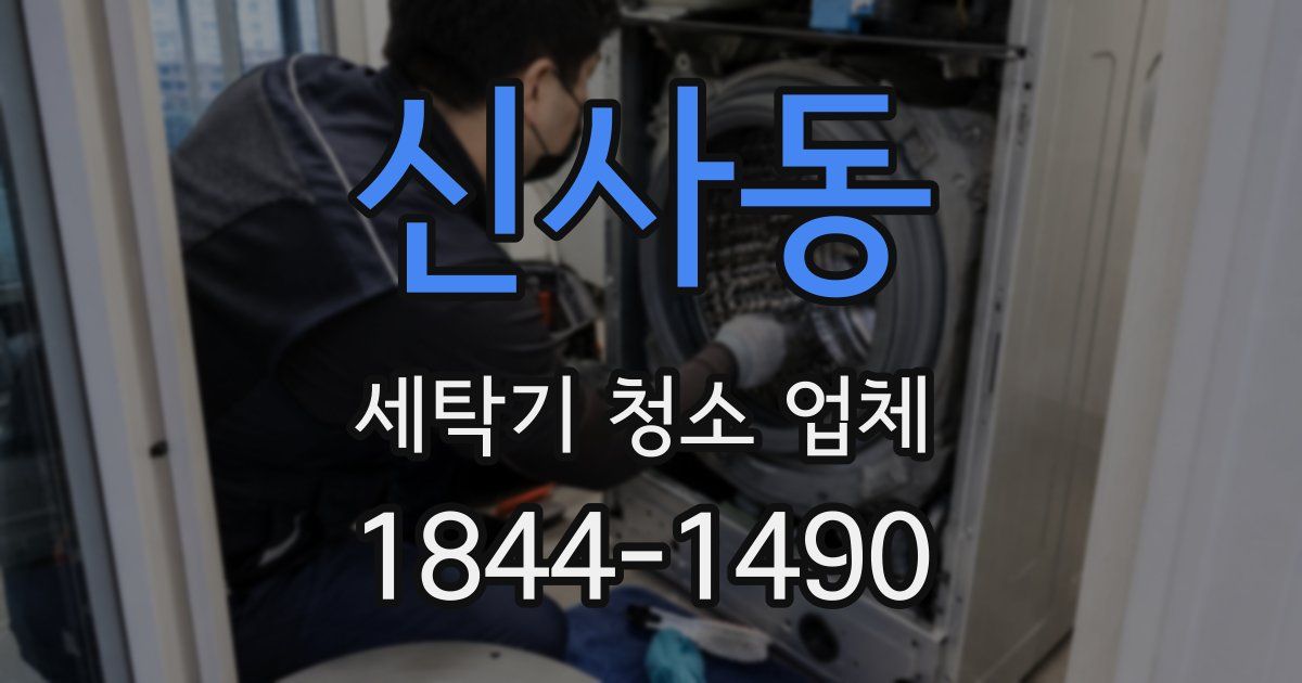 신사동 세탁기 청소 업체