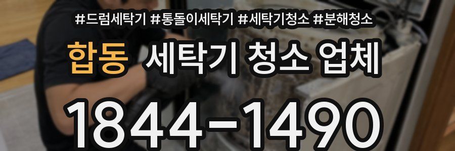 합동 세탁기 청소 업체