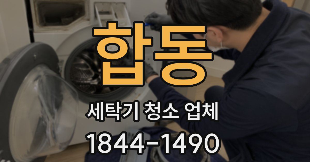 합동 세탁기 청소 업체