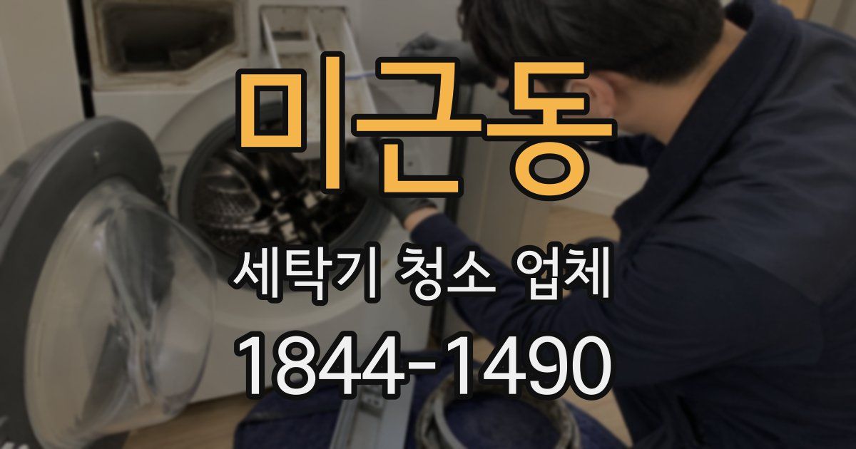 미근동 세탁기 청소 업체