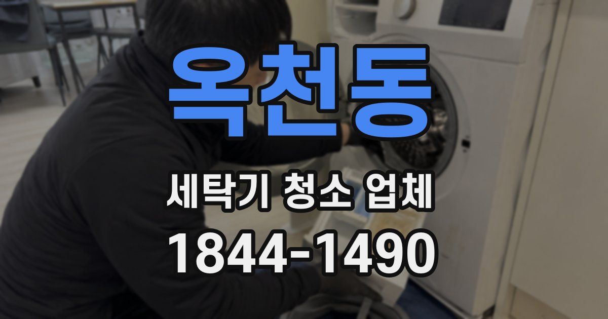 옥천동 세탁기 청소 업체