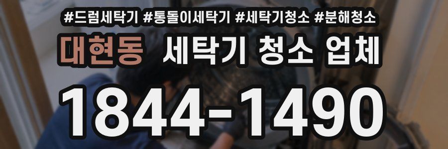 대현동 세탁기 청소 업체