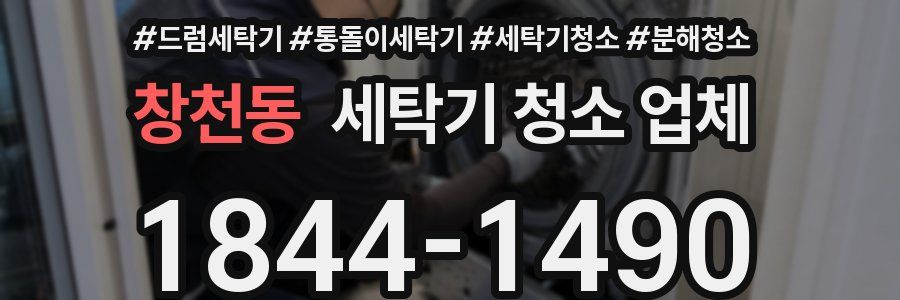 창천동 세탁기 청소 업체