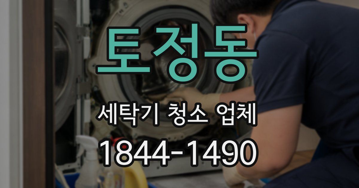 토정동 세탁기 청소 업체