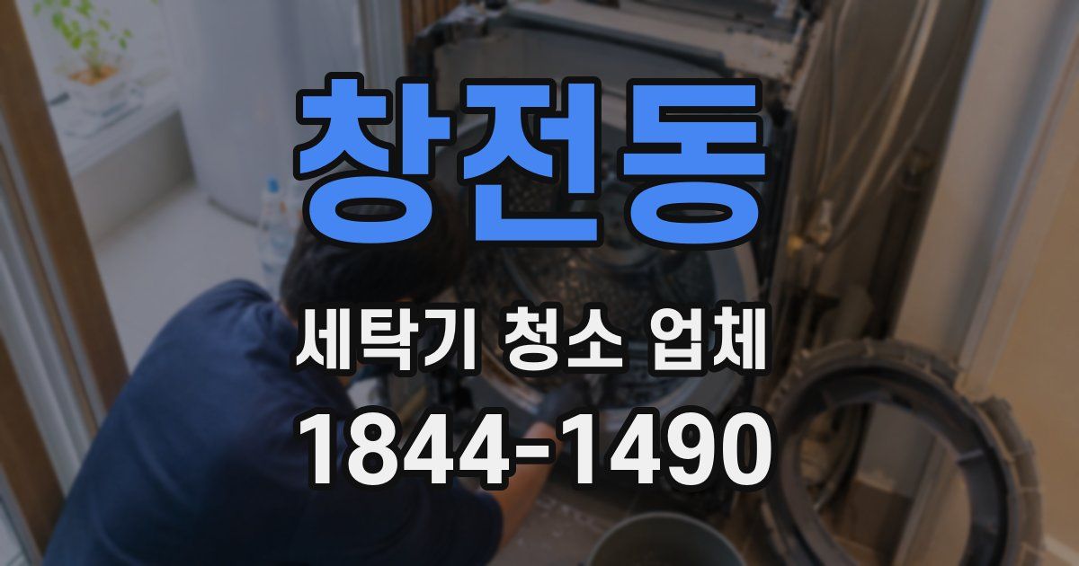 창전동 세탁기 청소 업체