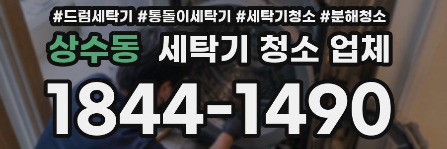 상수동 세탁기 청소 업체