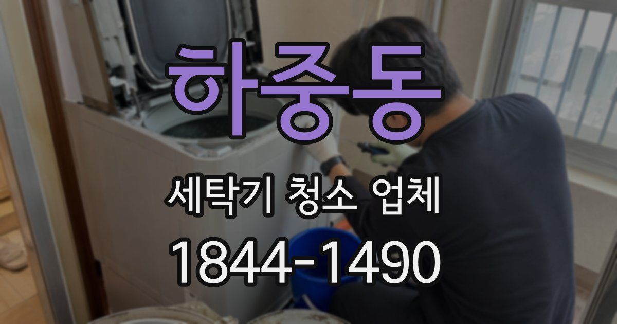하중동 세탁기 청소 업체