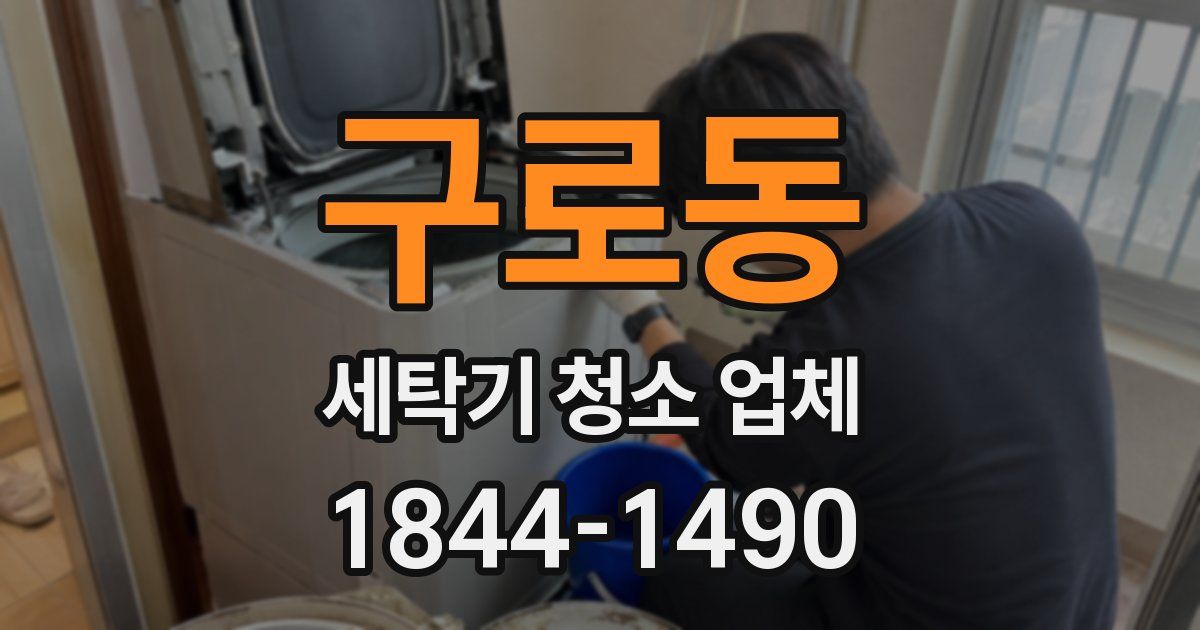 구로동 세탁기 청소 업체