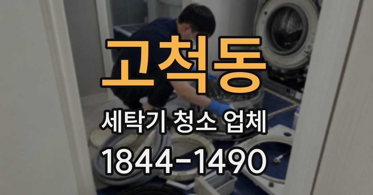 고척동 세탁기 청소 업체