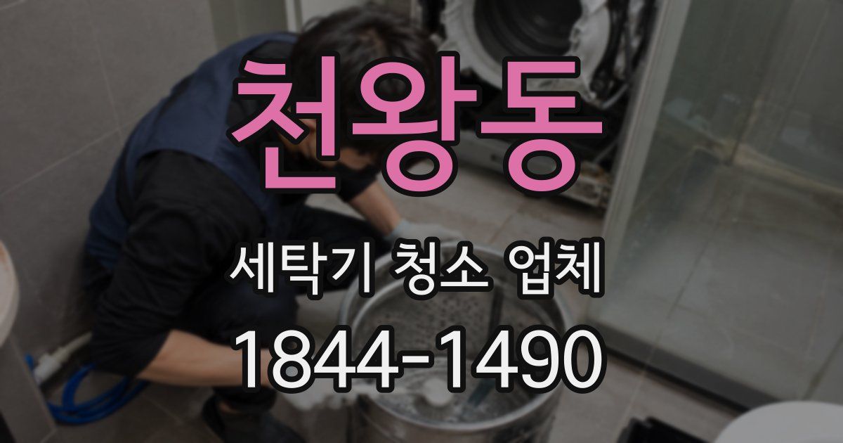 천왕동 세탁기 청소 업체