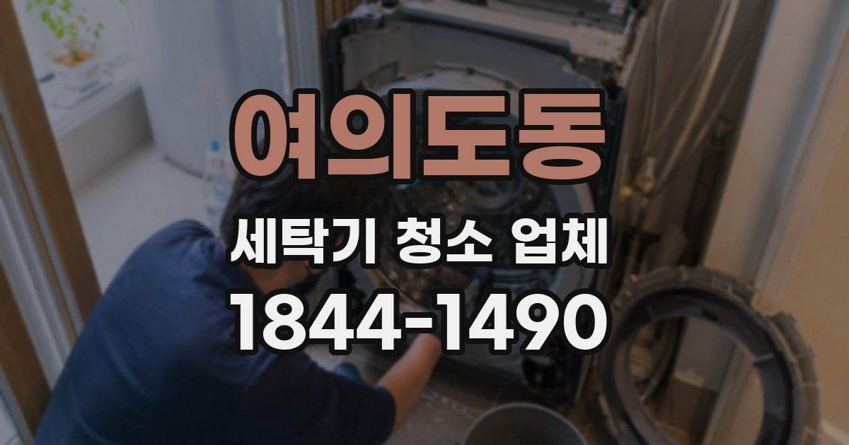 여의도동 세탁기 청소 업체