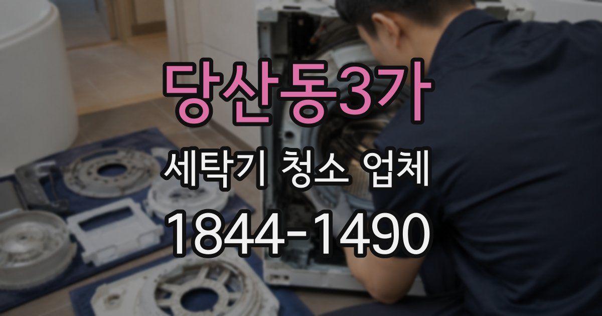 당산동3가 세탁기 청소 업체